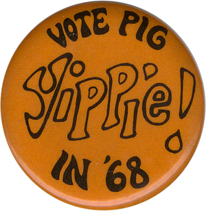 Democratic Convention, Chicago "Vote Pig" button