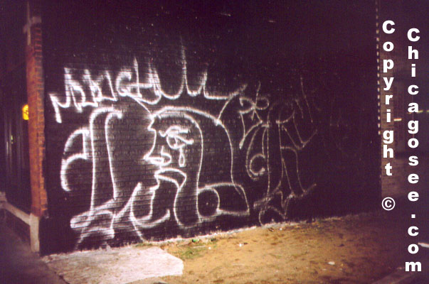Latin King with tear, Chicago, 2002