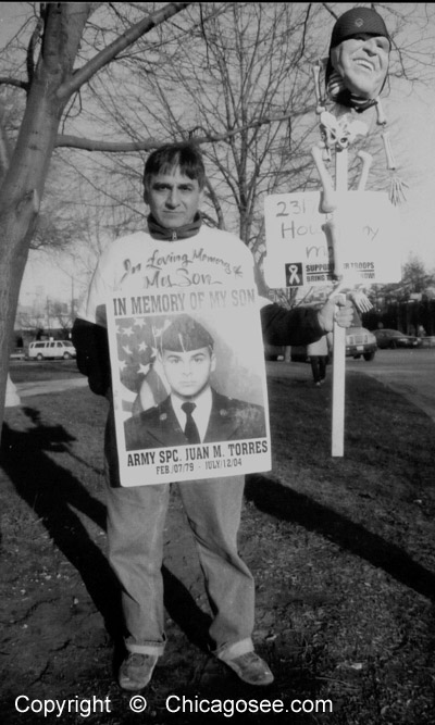 Juan Torres, Gold Star Father, Chicago, March 10, 2006