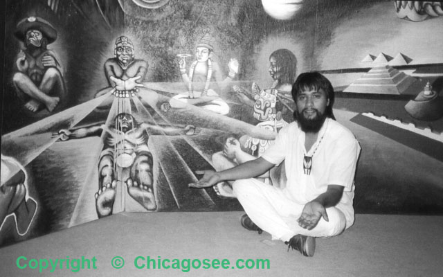 Aurelio Diaz, Muralists of Spirit in Chicago Mexican Museum Show,1987