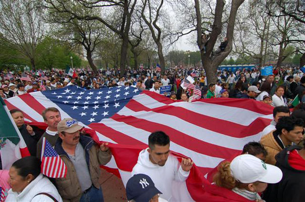 Union Park Chicago Immigration March, 2006