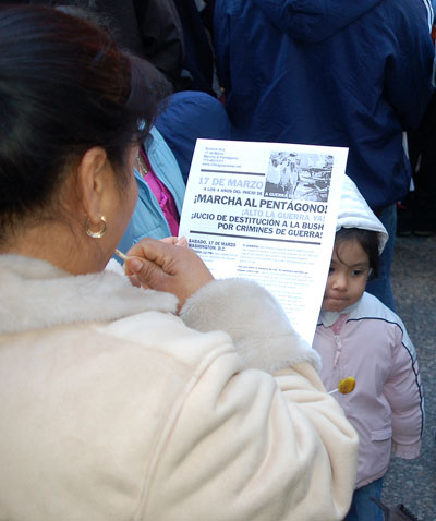 Mexican mother ponders another call for action, Chicago, 2007