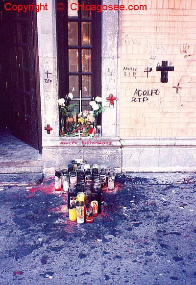 Alter for dead gang member, Chicago