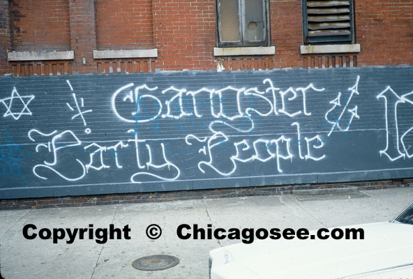 Ganster "Party People" Chicago grafitti, 1983