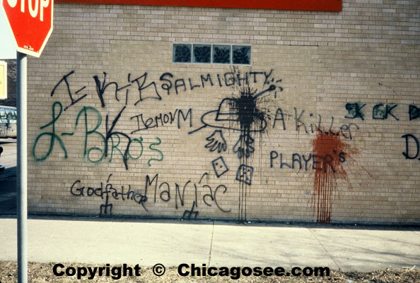 grafitti scribble in Chicago, 1981