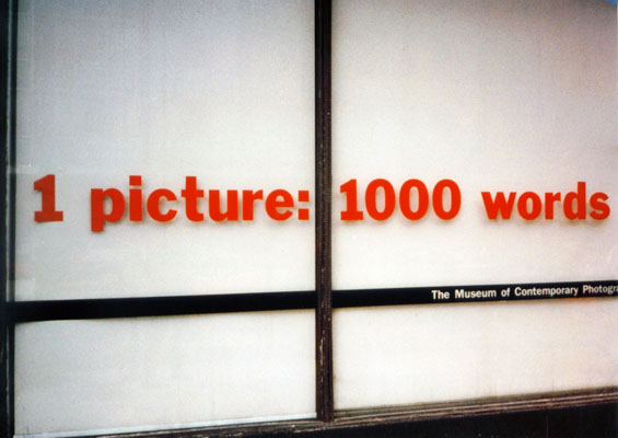 "Picture worth 1,000 Words," MOCP, Chicago