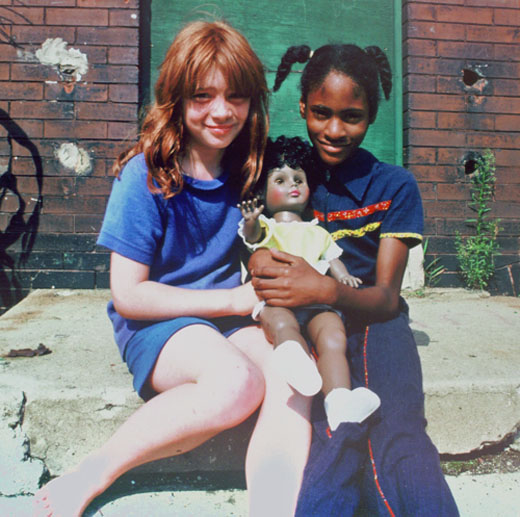 Black and White Children together, Chicago, 1978
