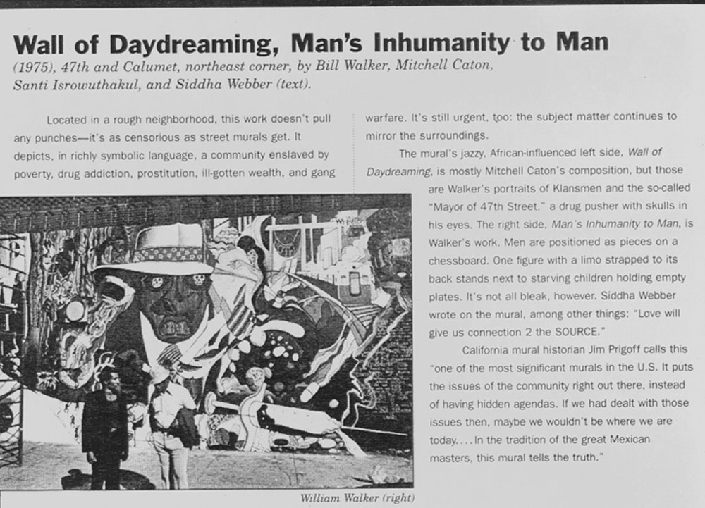 William Walker, Chicago mural "Man's Inhumanity" description
