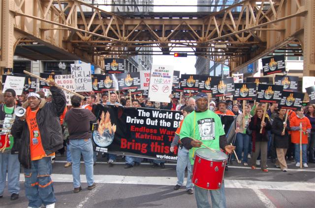 Chicago Loop October 5, 2006 antiwar demonstration