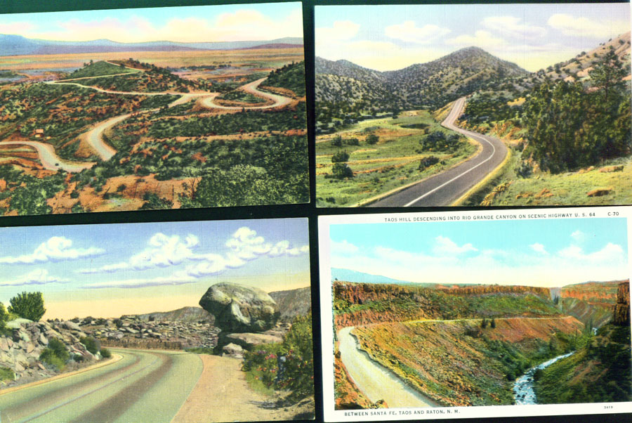 New Mexico State, USA, pretty vintage postcard views on chicagosee.com