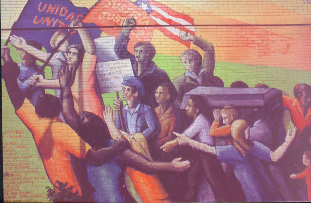John Weber mural, Chicago, "Unidos"
