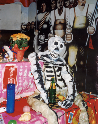 Day of the Dead Skeleton Ofrenda, Chicago, Casa Atzlan