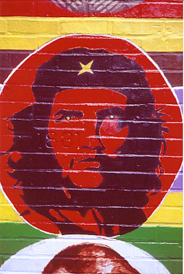 Che Guerva image on wall "Casa Atzlan", Chicago