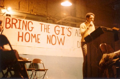 Bobby Seale speaking in Chicago, 1968