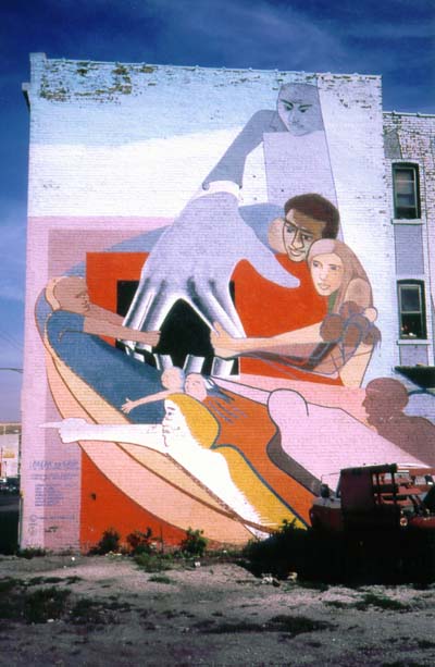 "Landlord Control," Wall Mural, Chicago