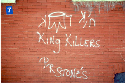 Latin Kings disrespected on wall mural, Chicago