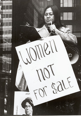 "Women not for Sale" Chicago feminist protest