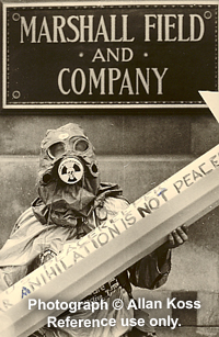 Anti-missile demonstrator in Chicago