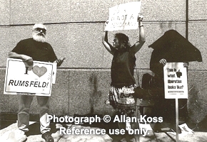 Rumsfeld protest demonstration, Chicago