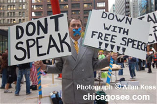 "Free Speech," Chicago Protest, 2006