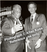 Mayorial candidate Harold Washington and Julian Bond