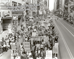 State street Protest walk, Chicago, 1963