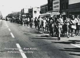 Chicago Civil Rights Protest walk, 1963