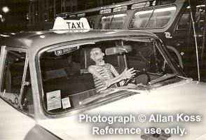 "The Lst Ride" taxi comic photograph