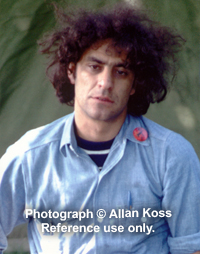 Abbie Hoffman, serene portrait, 1969