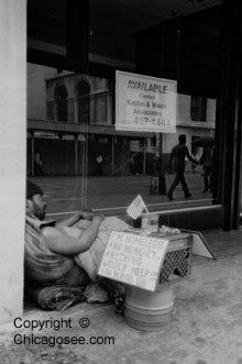 "I'm Homeless'" in Chicago