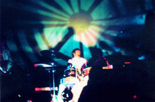Iron Butterfly playing in Chicago, 1969, Light show on screen