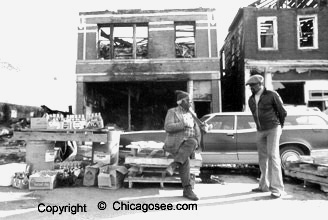 Soft-drink vendor, Maxwell Street, 1981