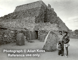 Monte Alban, Mexico with Mexican family