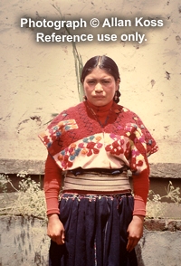 Tenejapa Woman traditional costume