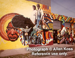 Urban Progress Center, Chicago,  outside Mural