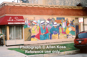 Ecuador restaurant wall Mural, Chicago