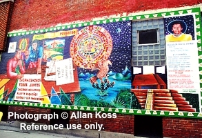 Aztec Calendar wall Mural, Chicago