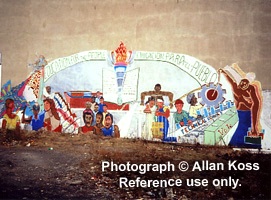 Education wall Mural, Chicago, Hispanic