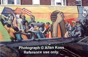 "United" Hispanic wall Mural, Chicago