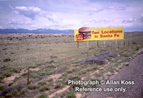 McDonald's Billboard on NM Highway