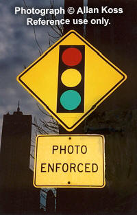 "Photo Enforced" street sign, Chicago