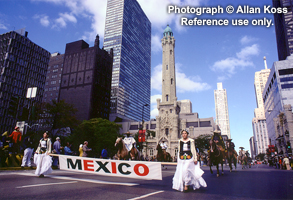 Mexican charros in Chicago, 1979