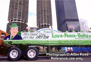 Irish in Chicago parade float