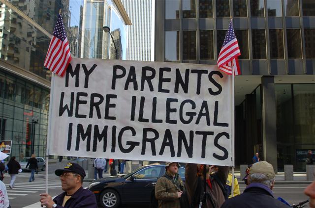 "Illegal Parents." Chicago Immigration Protest, 2007
