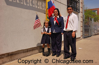 Ecuadorian Immigrant Family, Chicago, May 1, 2007