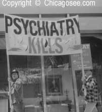 "Psychiatry Kills'" Chicago protest march, 1987