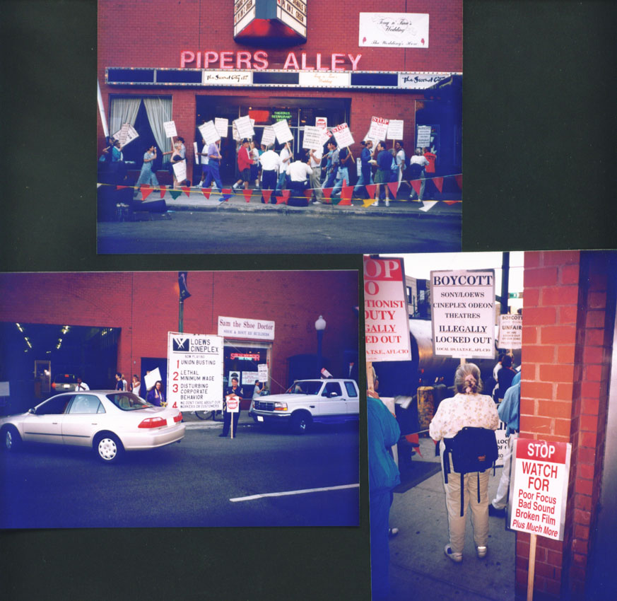 Sony theater Protest, Chicago 1998