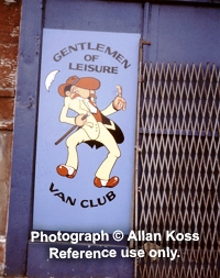 "Gentlemen of Leisure," Chicago storefront, 1980