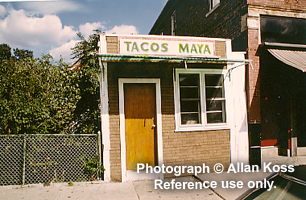 "Tacos Maya" tiny storefront resturant, Chicago