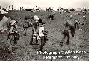 Woodstock "going home" photograph, 1969